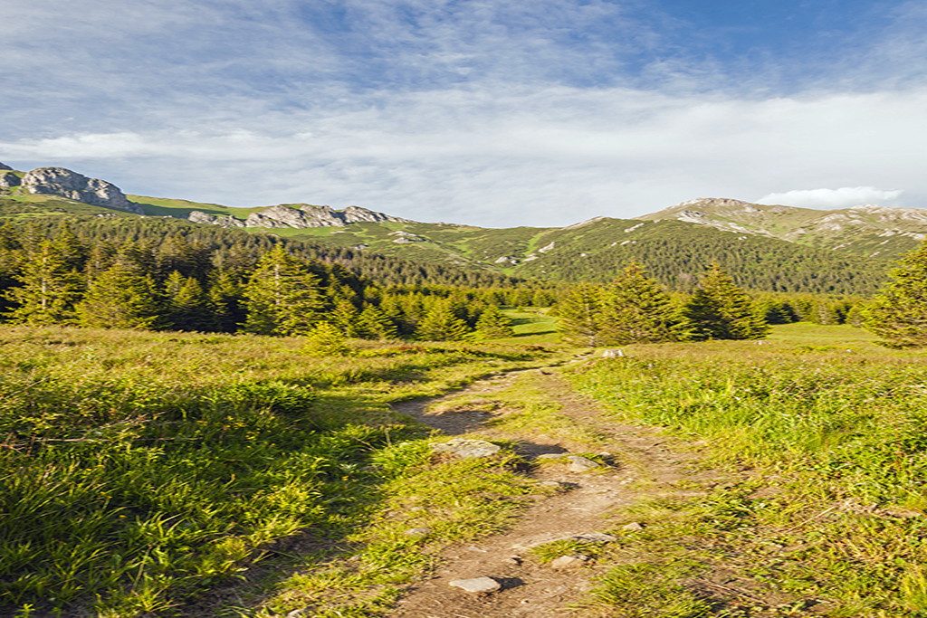 path in the mountains